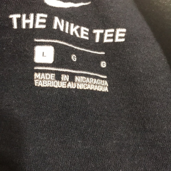 Nike Tee Crewneck Men Large Unisex Swoosh Logo Spell Out - Picture 3 of 6